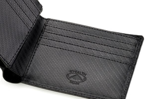 Black Line LMX - Leather Carbon Fiber Bifold Wallet