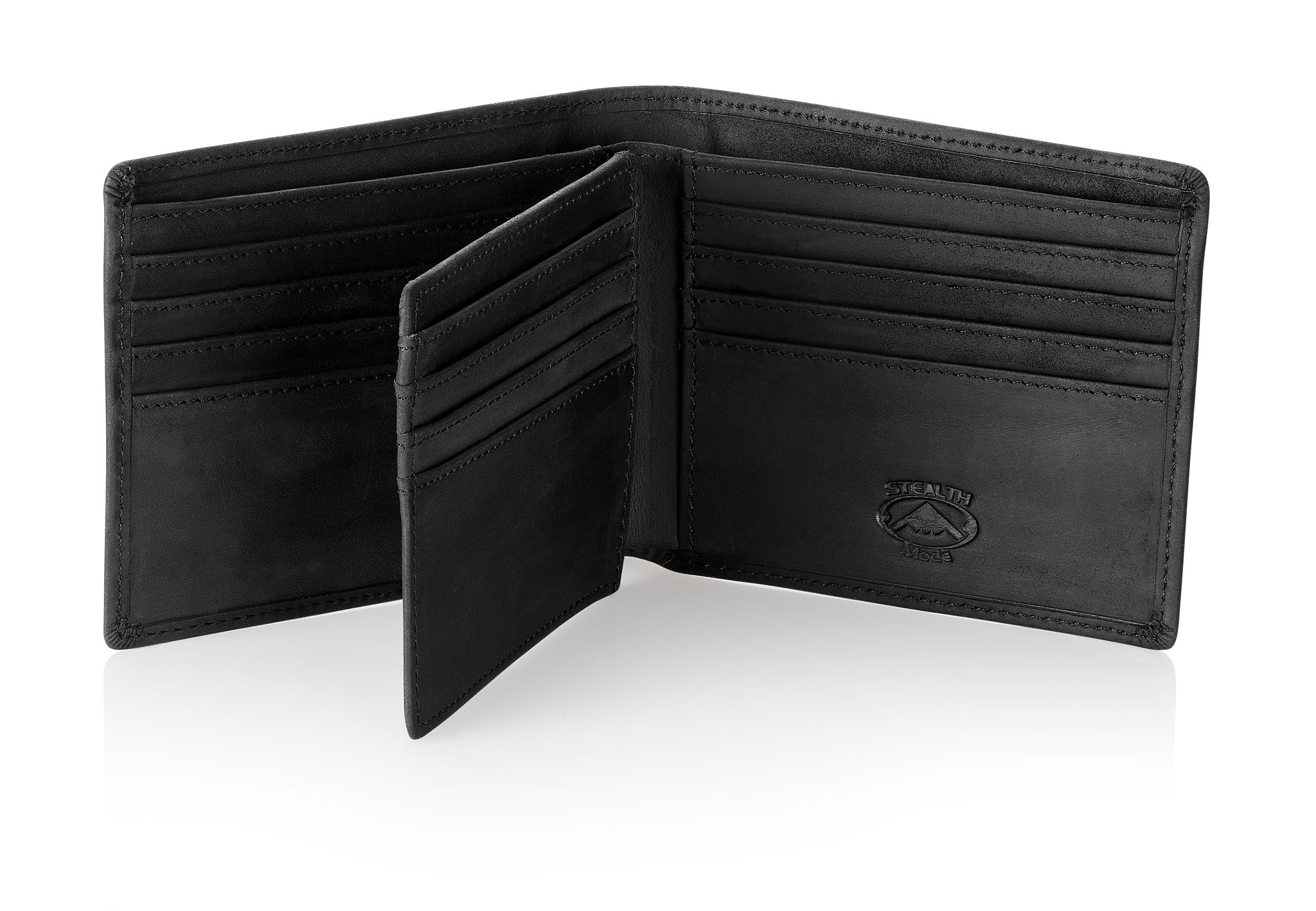 Men's Bifold Wallet with ID & Credit Card Flap
